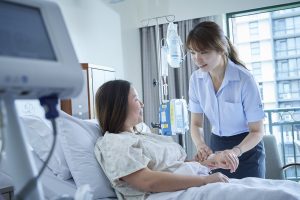nurse and patient